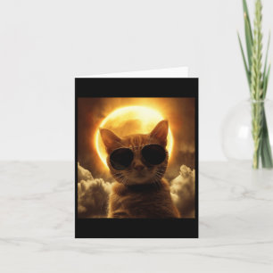 Carte Prise D'Un Selfie Avec Éclipse Solaire Portant Des