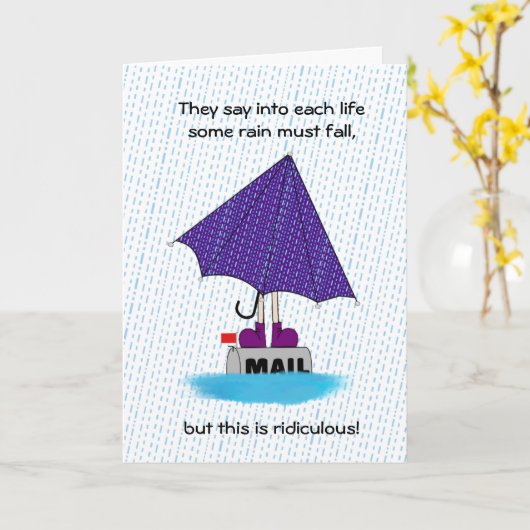 Carte Prise en charge des temps difficiles (Fleur jaune)