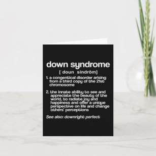 Carte Prise en charge du syndrome de Down Définition Nou