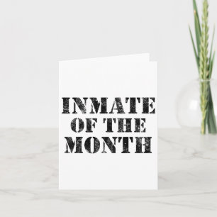 Carte Prison d'Orange Prisonnier Détenu Drôle Halloween