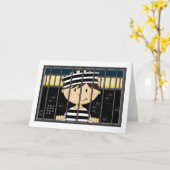 Carte Prisonnier de dessin en cellule de prison (Fleur jaune)