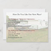 Carte privée de changement d'adresse : Bateau et b (Dos)