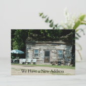 Carte privée Funny Changement d'adresse : Cabine d (Debout devant)