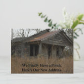 Carte privée Funny Changement d'adresse : Nouveau  (Debout devant)