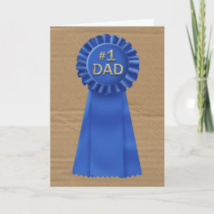 Carte Prix Blue Ribbon pour papa