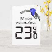 Carte Prix de l'essence bon marché Humour d'anniversaire (Fleur jaune)