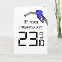 Prix de l'essence bon marché Humour d'anniversaire