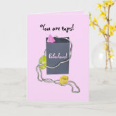 Carte Prix fabuleux d'anniversaire pour les voeux d'anni (Fleur jaune)