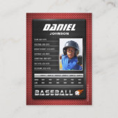 Carte PRO Baseball avec carte de commerce Stats Pl (Dos)