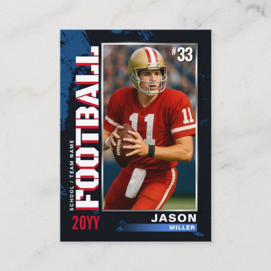 Carte PRO Football avec carte de commerce Stats Pl (Devant)