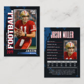 Carte PRO Football avec carte de commerce Stats Pl (Devant / Derrière)