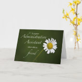 Carte Pro jour de 3596 Admin d'assistant administratif (Fleur jaune)