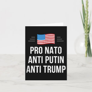 Carte Pro Nato - Anti Poutine - Anti Trump - , Small