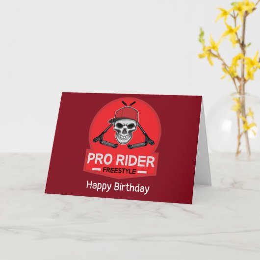 Carte Pro Scooter Free Rider Traces (Fleur jaune)