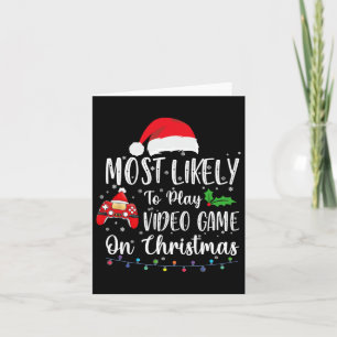 Carte Probable De Jouer À Des Jeux Vidéo Sur Christmas G
