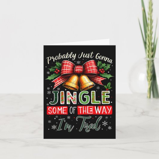 Carte Probablement juste agiter un peu Noël (Devant)