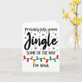 Carte Probablement juste aller sonner un peu tant que je (Fleur jaune)