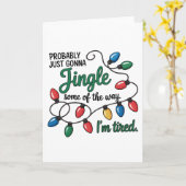Carte Probablement juste Noël en tintant (Fleur jaune)