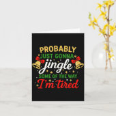 Carte Probably Gonna Jingle Some Of The Way Funny Christ (Fleur jaune)