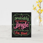 Carte Probably Just Going To Jingle Some Of The Way For (Fleur jaune)