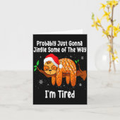 Carte Probably Just Going To Jingle Some Of The Way Funn (Fleur jaune)