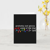 Carte Probably Just Gonna Jingle Some Of The Way I'm Tir (Fleur jaune)