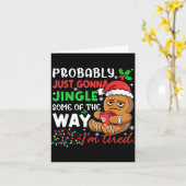 Carte Probably Just Gonna Jingle Some Of The Way Tired C (Fleur jaune)