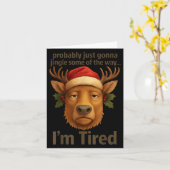 Carte Probably Just Gonna Jingle Some Tired Cool Funny C (Fleur jaune)