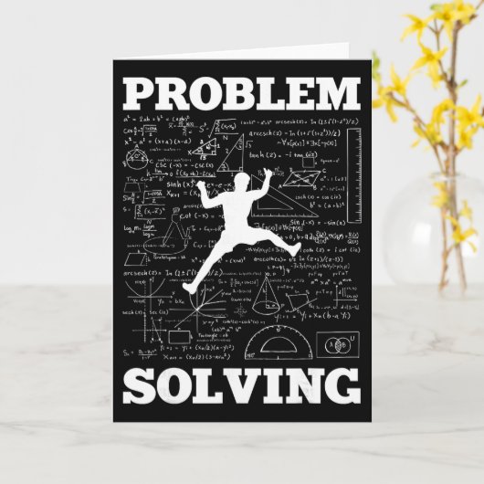 Carte Problem Solving Climber Rock Climbing Bouldering P (Fleur jaune)