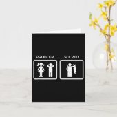 Carte Problème amusant Pêche résolue (Fleur jaune)