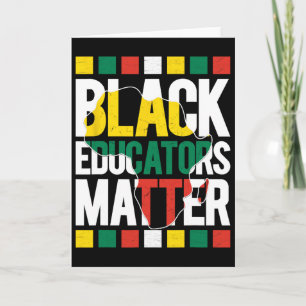 Carte Problème des éducateurs noirs Mois de l'histoire d