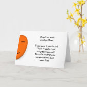 Carte Problèmes de mots mathématiques Blague de maths dr (Fleur jaune)