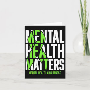 Carte Problèmes de santé Green Ribon Mental Health Award