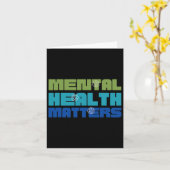 Carte Problèmes De Santé Vert Pour Sensibiliser À La San (Fleur jaune)