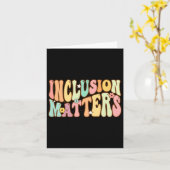 Carte Problèmes d'inclusion Éducation spéciale Autisme (Fleur jaune)