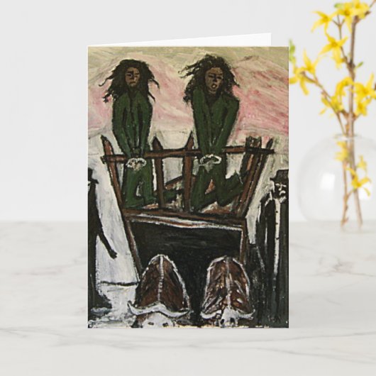 CARTE PROCÈS DE SORCIÈRE DE RASTA (Fleur jaune)