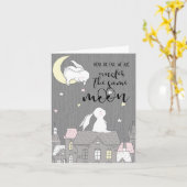 Carte Proche ou lointain, sous la même lune (Fleur jaune)