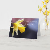 Carte Procrastination - Escargot Mail - Penser à vous (Fleur jaune)