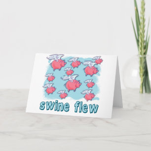 Carte Produits d'humour de grippe de porcs