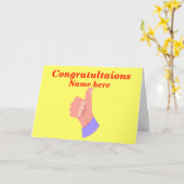 Carte Produits Thumbs Up. (Fleur jaune)