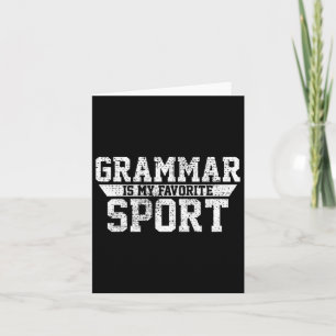 Carte Prof d'anglais sportif Cadeau de gym 