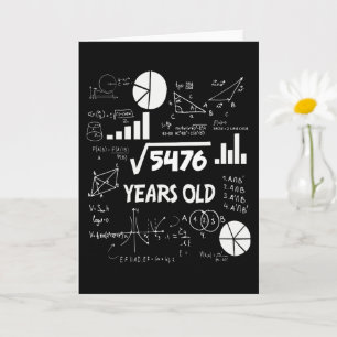 Carte Prof de maths 74 ans Cadeau d'anniversaire pour 74