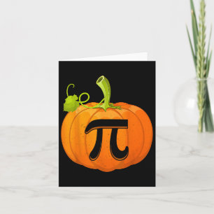 Carte Prof de maths drôle de tarte à la citrouille Scien