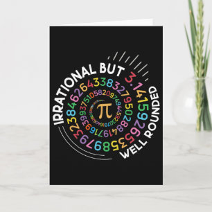 Carte Prof de maths journee Pi irrationnel mais bien arr