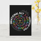 Carte Prof de maths journee Pi irrationnel mais bien arr (Fleur jaune)