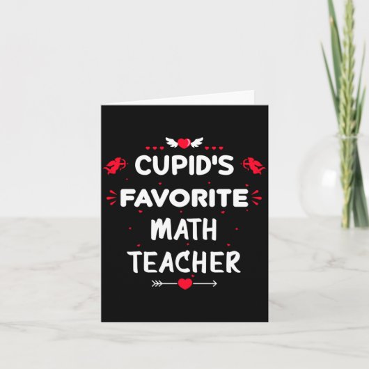 Carte Prof de maths préféré de Cud pour la Saint-Valenti (Devant)