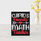 Carte Prof de maths préféré de Cupidon Saint-Valentin de (Fleur jaune)