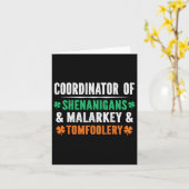 Carte Prof de Shenanigans Malarkey Et Tomfoolery St Pat (Fleur jaune)