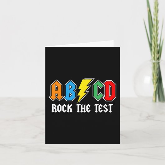 Carte Prof Enseignant Élève Motivation Rétro Rock Le Te (Devant)