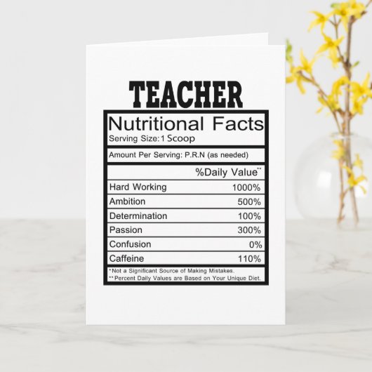 Carte Professeur (Fleur jaune)